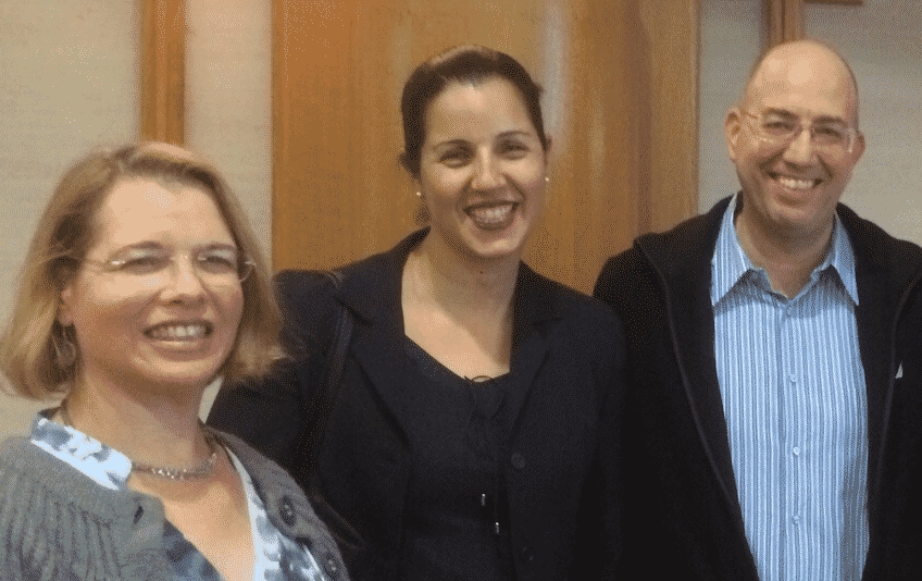 רונן דליהו עם החברות שלו ממרכז רקמן רות הלפרין קדרי