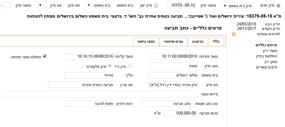 נט המשפט תביעת עירית ירושלים בלשון הרע נגד מוטי ליבל נקצבה על 500000 שח