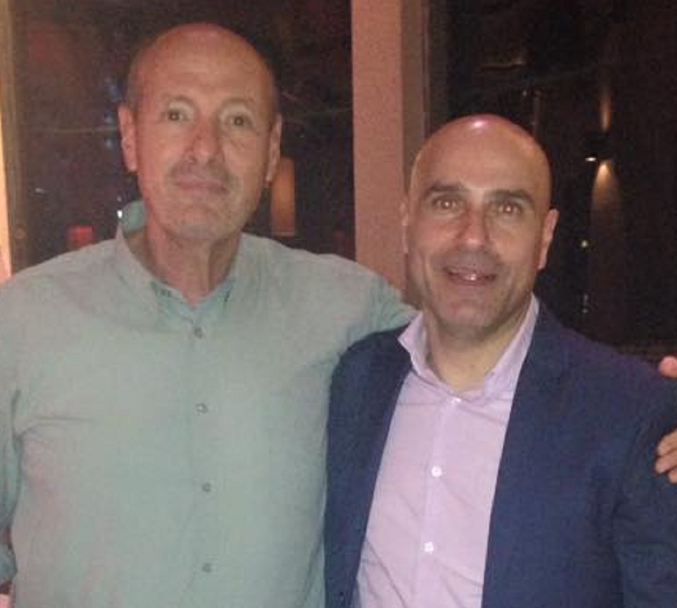 אפי נוה עם אמיר גור בחתונה של אופירה גולומב 2014