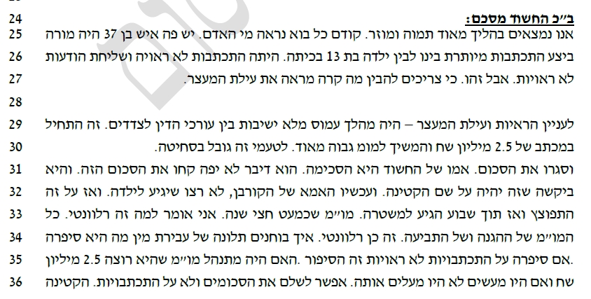 ששי גז מאשים את תמר קלנברג לוי בסחיטה של 2.5 מיליון שח בפרוטוקול