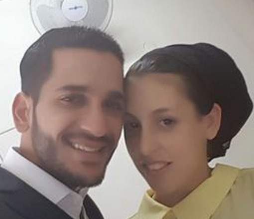 עדן זנגי מימין המזדיינת שהזדיינה עם שוטר ומשמאל בעלה שמעון זנגי